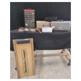 ASSORTED HAND TOOLS, TOOLBOXES & SHOPCREEPER