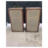 PAIR ADVENT WOOD CASE SPEAKERS