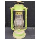 GREEN METAL KEROSENE LANTERN U.S.A.