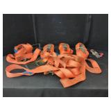 FIVE PEWAG POLYESTER RATCHET STRAPS