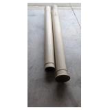 2 LARGE WOODEN COLUMNS