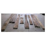 ASSORTED ROUGH CUT LUMBER BOARDS