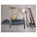 NINE GARDEN AND YARD TOOLS