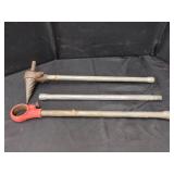 ARMSTRONG PIPE REAMER, HANDLE AND EXTENSION