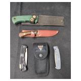 SCHRADE, CAMILLUS, BUCK KNIVES