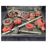 RIDGID PIPE THREADING DIES IN CASE