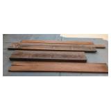 FIVE ROUGH CUT WOOD PLANKS MIXED SPECIES