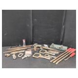 MISC HAND TOOLS INCLUDING VISE GRIPS, AND PUNCHES