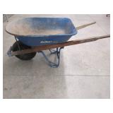 JACKSON 5 CU FT WHEELBARROW, WOOD HANDLES