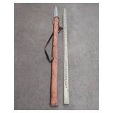 TWO SURVEYING LEVELING RODS 25 FT