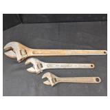 ADJUSTABLE WRENCH SET, 3 PCS
