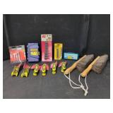 TOOL LOT WITH BITS, BRUSHES, HEX WRENCHES