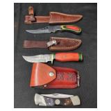 CAMILLUS FOLDING AND FIXED BLADE KNIVES LOT