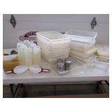 PLASTIC FOOD STORAGE ITEMS & SHAKERS