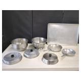 ALUMINUM COOKWARE BOWLS & SAUTE PANS