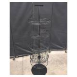 SIX TIER METAL WIRE BASKET DISPLAY STAND