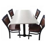 DINING TABLE AND 4 CHAIRS