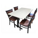 DINING TABLE & FOUR CHAIRS SET