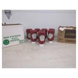 UNOPENED HEINZ KETCHUP ,SALT SHAKERS BLACK PEPPER