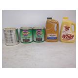 ASSORTED UNOPENED OLIVES, SAUCE OIL, ETC