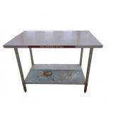 ADVANCE TABCO STAINLESS STEEL PREP TABLE 30"X48"