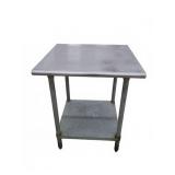 STAINLESS STEEL PREP TABLE WITH UNDER SHELF