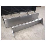 TWO ASSORTED STAINLESS STEEL SHELVES