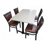 DINING TABLE AND FOUR CHAIRS