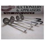 6 STAINLESS STEEL SOUP LADLES