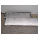 PAIR12"x48" STAINLESS STEEL WALL SHELVES
