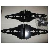 Black Metal Gate Strap Hinges