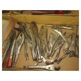 Group of Vise Grip Locking Pliers