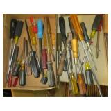 Group of Assorted Screw Drivers
