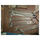 Group of Assorted Adjustable Wrenches