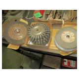 Grinding Wheels and Assorted Wire brushes