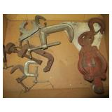 Small C-Clamps, Pulley