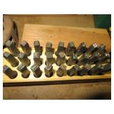 Set of Alpha 3/16" Letter Punches