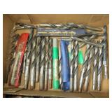 Group of Large Twist Steel Drill Bits