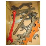 Box of Antique Wrenches