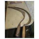 2 Old Corn Sickles