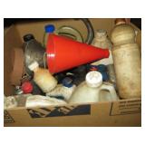 box of assorted Auto fluids