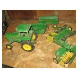 Group of John Deere Ertl Farm Toys