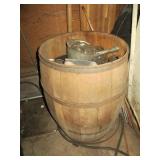 Large Barrel full of Canning Jar Parts