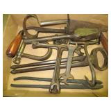 Box w/Antique Tools