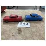 2 Japan Tin Cars, 1 is friction 1 is battery