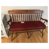 Edelholz solid Pa cherry deacon bench show room