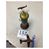 Vintage Popeye Flyer Tin Litho Wind-up Toy as