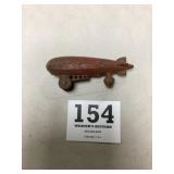 Vintage Cast Iron Zeppelin Toy
