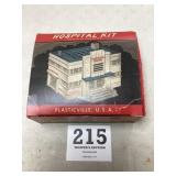 Plasticville USA Hospital kit as found not