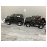 2 RC New Bright H2 Hummers w/ 1 remote as